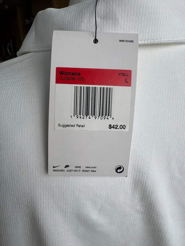 White Nike Women’s Polo - Image 3
