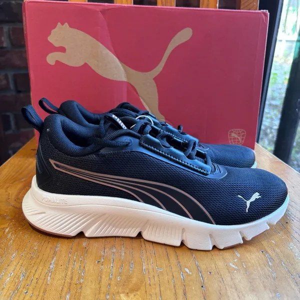 Puma womens Focus Lite athletic workout sporty sneakers black 7 - Image 4