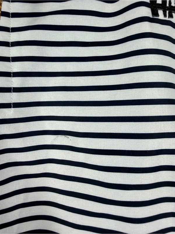 Helly Hansen White & Navy Striped Pull-On Shorts medium - Image 3