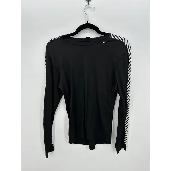 Helly Hansen Shirt Womens Large Black HH Dry Original Crew Base Layer - Image 2