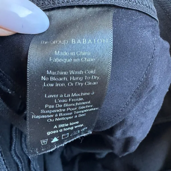 Aritzia The Group Babaton Pants Womens Large Black Jogger Pull On Ankle Ponte - Image 8
