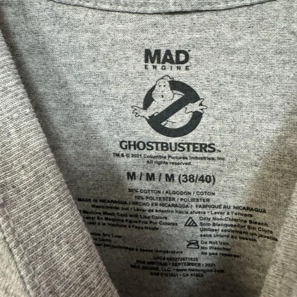 Ghostbusters Who You Gonna Call Classic Movie Logo Tee M - Image 4