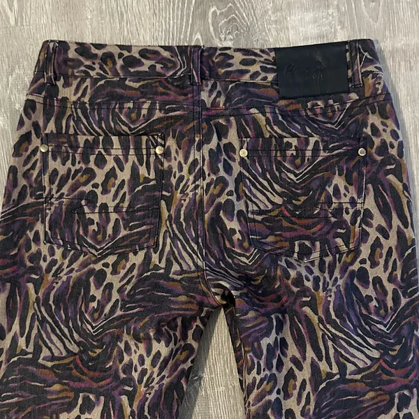 Robert Graham Women’s Deidre Collector‎ Multi Animal-Print Skinny Jeans Pants - Image 9