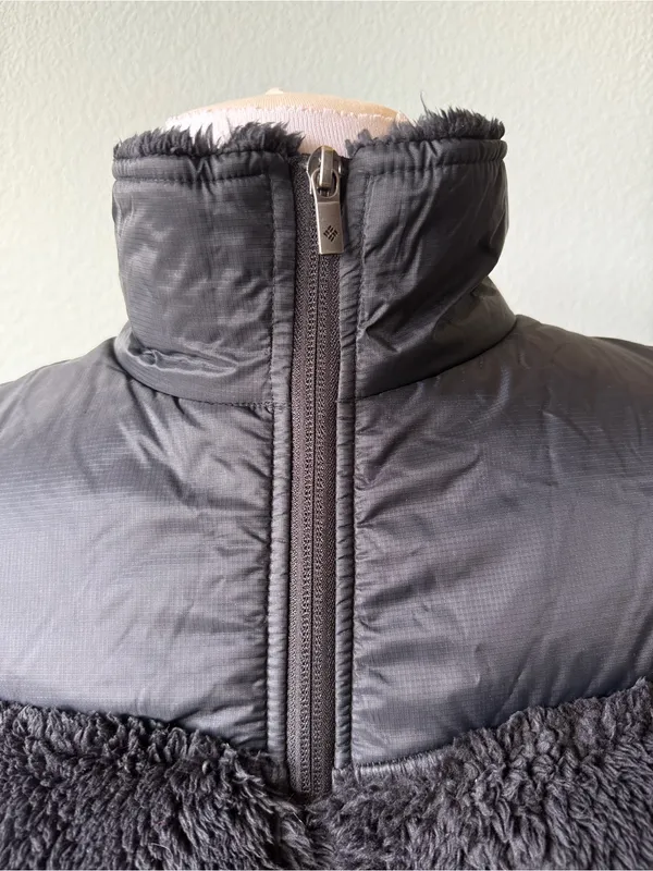 Columbia "Fast Beauty" Shaggy High-Pile Soft Fleece Vest Size XL - Image 4