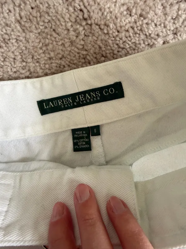 Ralph Lauren Jeans Lauren Co. White Pants - Image 3