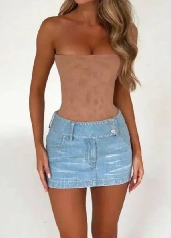 Generation Outcast Clothing nude mesh corset - Image 4