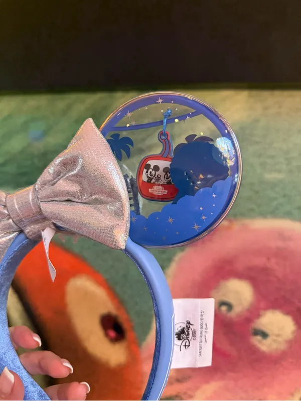 2025 Walt Disney World Skyliner Moving Minnie Mouse Ears Removable Bow - New - Image 4