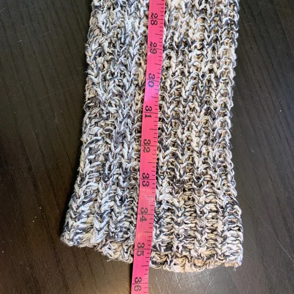 American Eagle Knit Sweater Womens‎ Large L Gray White Oversized Loose Fit - Image 12