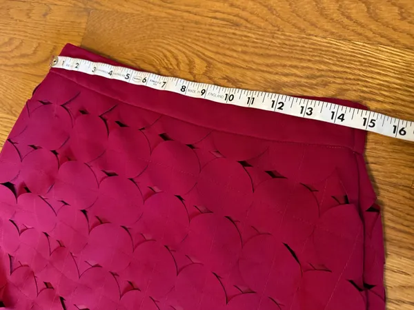 NWT Hollow Out Burgundy Maxi Skirt size L - Image 7