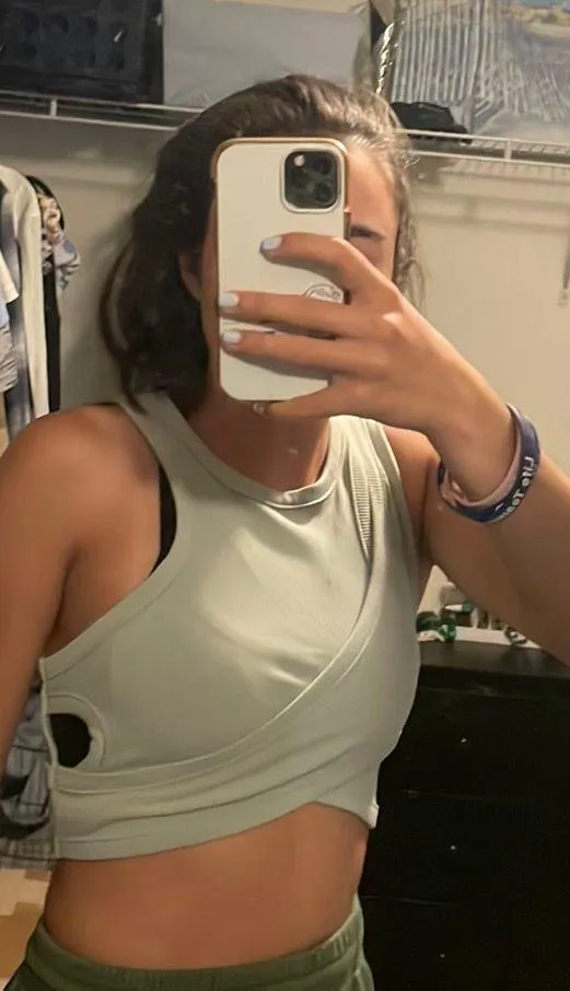 Cider Light Green Cross Crop Top - Image 4
