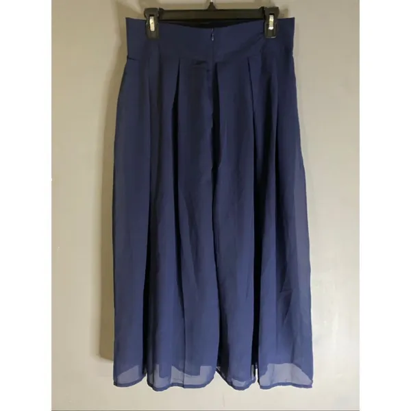 Boutique Navy Pleated Straight Skirt Size XXL NWOT - Image 4