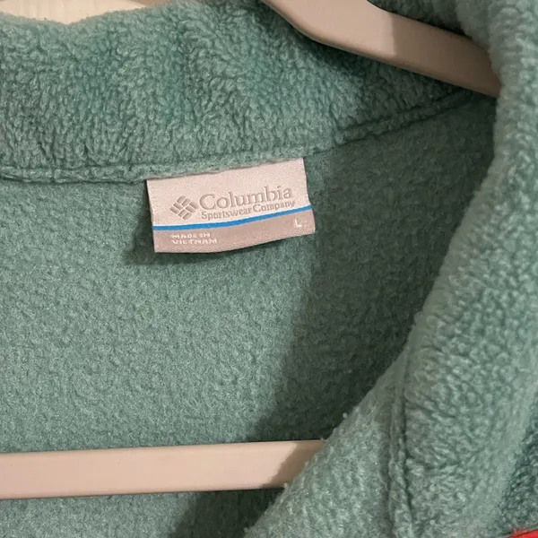 Columbia Women's Fleece Sweater - Mint and Navy - Image 3