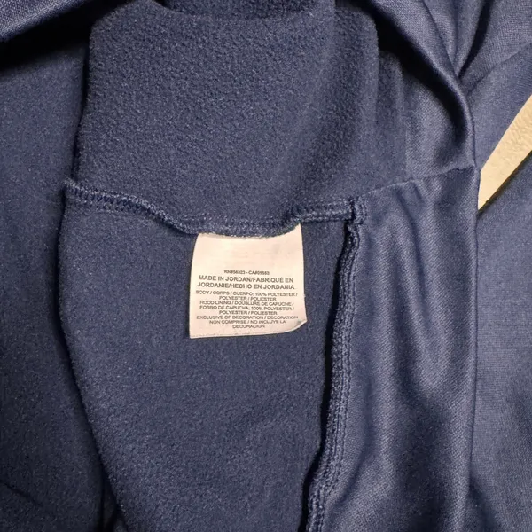 Nike Dri Fit Navy Blue Oiler‎ Tennis Hoodie Sweatshirt Womens XLarge XL - Image 7
