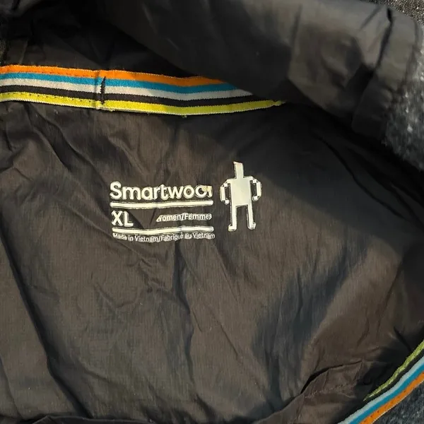 SmartWool Women’s Size XL PhD Ultra Light Sport Anorak Jacket Black SW016038 - Image 4