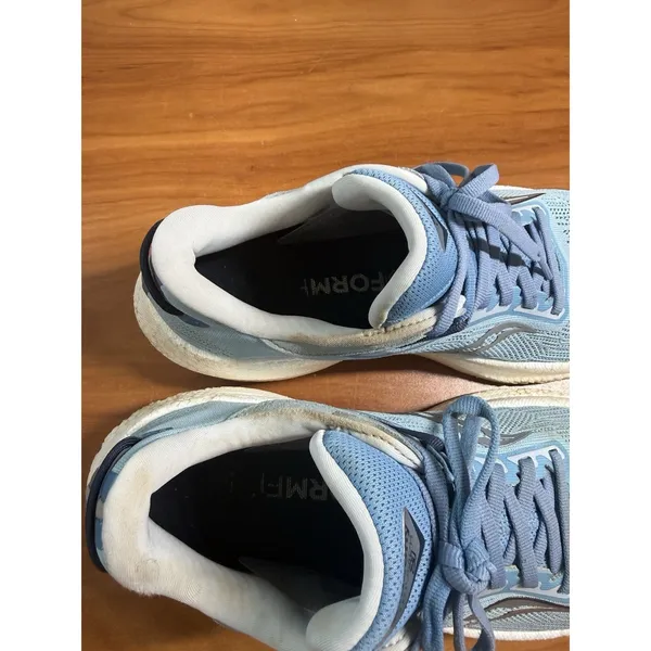 Saucony Triumph 21 Women's Road Running Shoes Size 9 Blue/White Lace Up - Image 8
