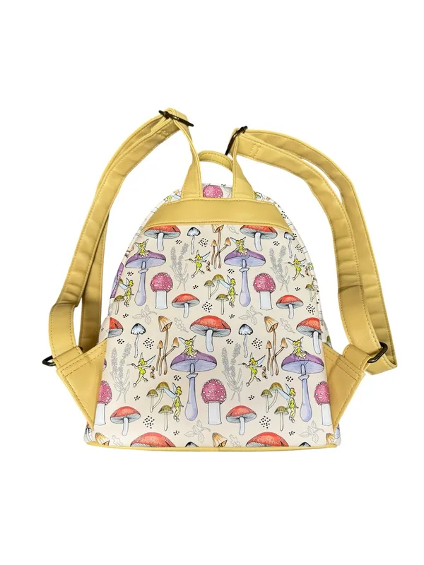 Loungefly Disney Peter Pan Tinker Bell Mushrooms Mini Backpack Bag Fairycore - Image 3