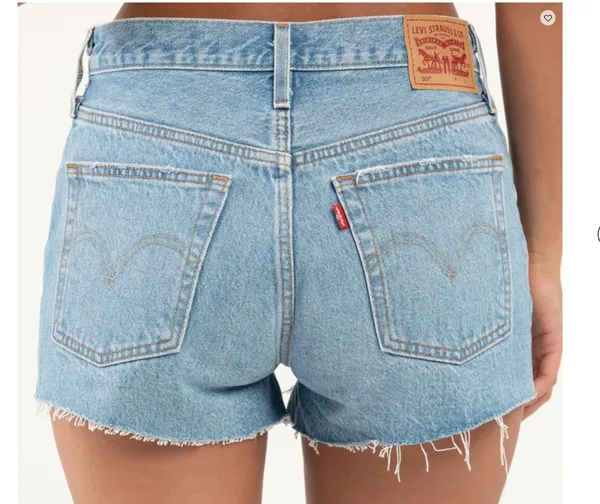 Levi’s 501 High-Waisted Denim Short - Image 2