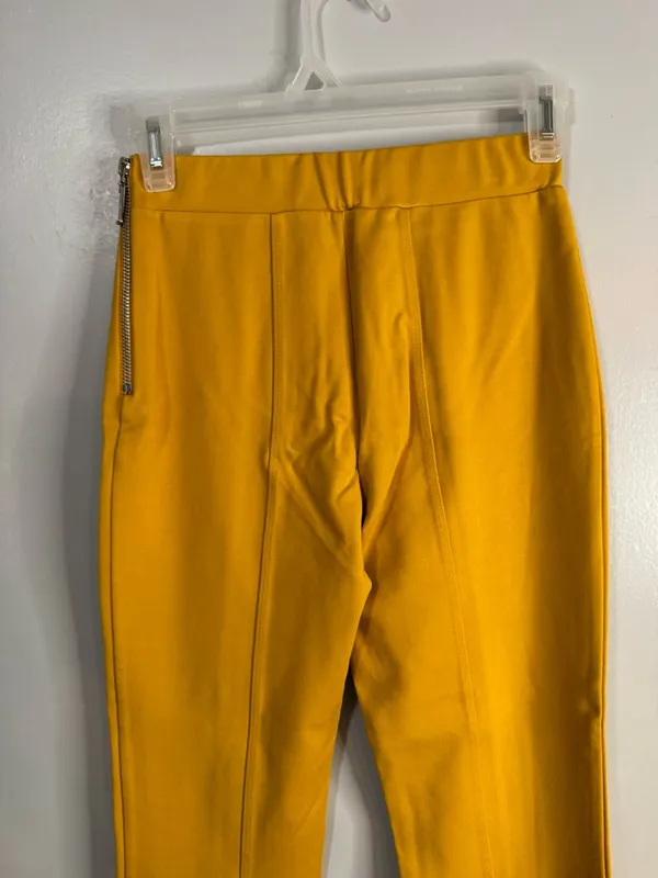 Lovers + Friends Mustard Yellow Straight Leg Pants Size XS - Image 8