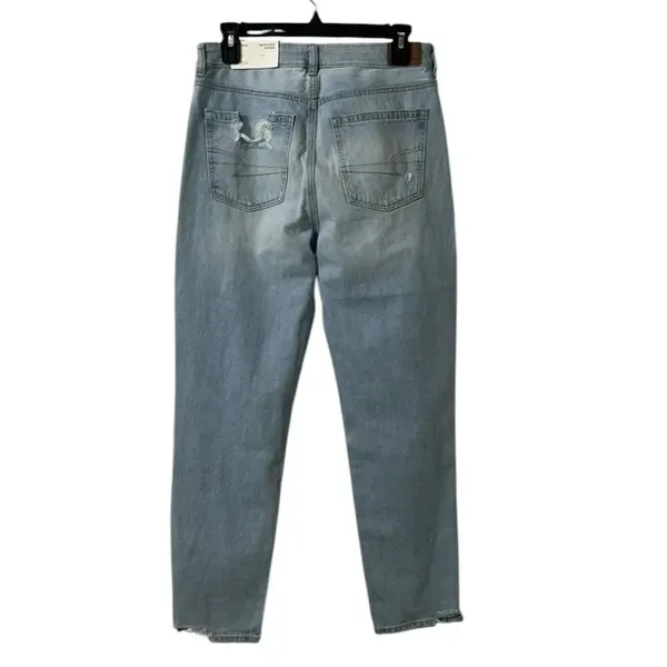 American Eagle Outfitters Mom Blue Mist Distressed Mom Jeans(Size 6Regular) - Image 5