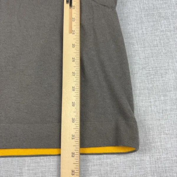 ZYGA Sweater‎ Dress Womens Medium Brown Scoop Neck Long Sleeve Pockets Merino - Image 4