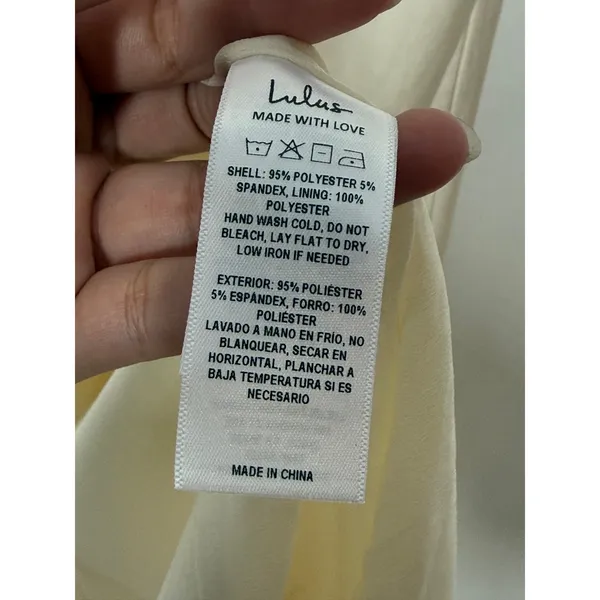 Lulus Exceptional Status Midi Dress Womens Medium Cream Halter Backless Slip NWT - Image 10