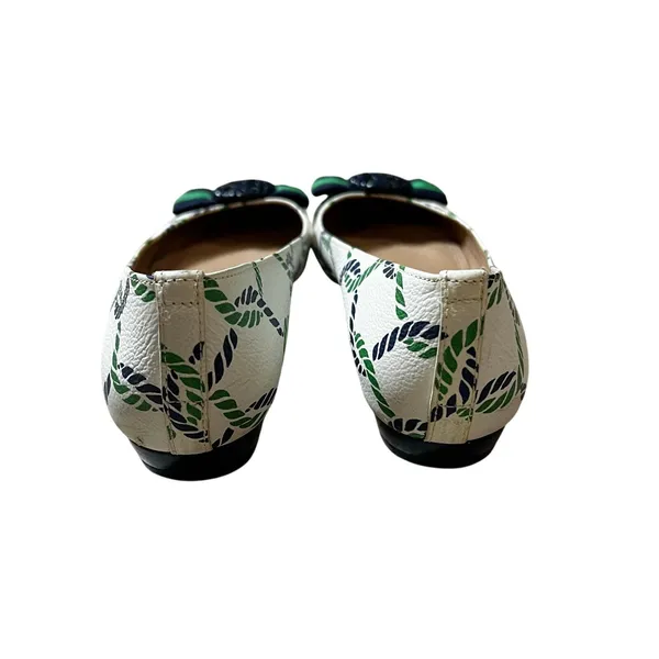 Tory Burch Maritime Ballet Flat Isle Ropes Navy Sea Women's Size US 6.5 - Image 6
