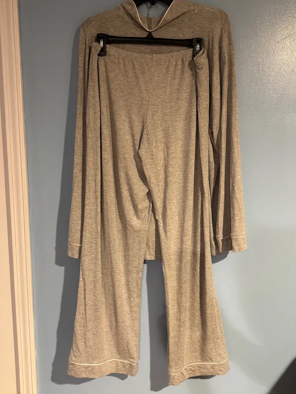 Eberjey Long Pajama In Heather Grey - Image 5