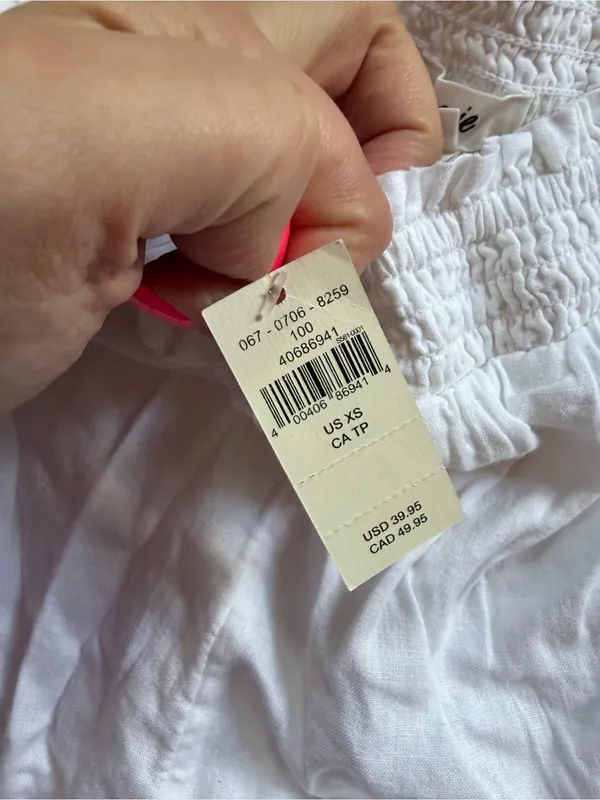 Aerie pull on white shorts size XS - Image 3