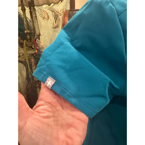 FIGS Technical Collection Teal Scrub Top - Size XS - Image 6