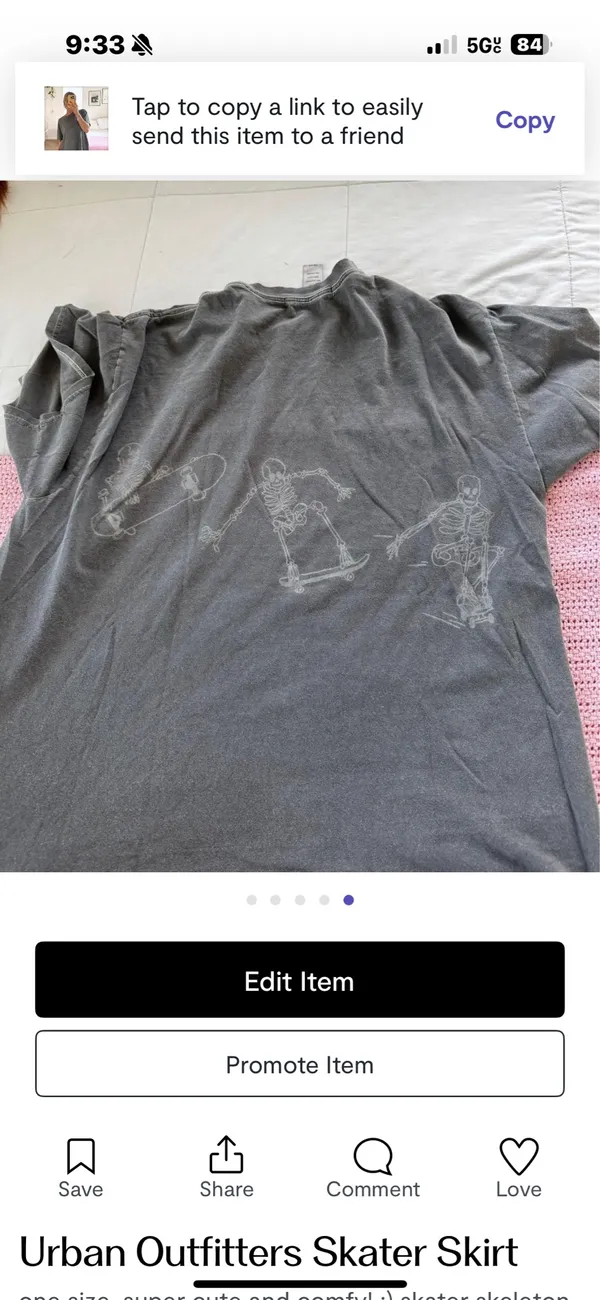 Urban Outfitters Skeleton T-Shirt - Image 5