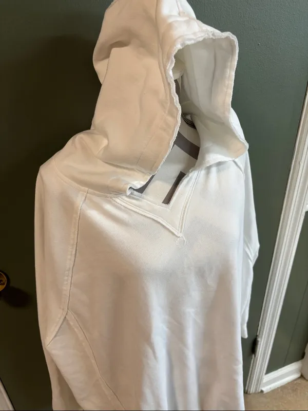 American Eagle Outfitters Ivory Hooded Pullover Sweatshirt - Image 2