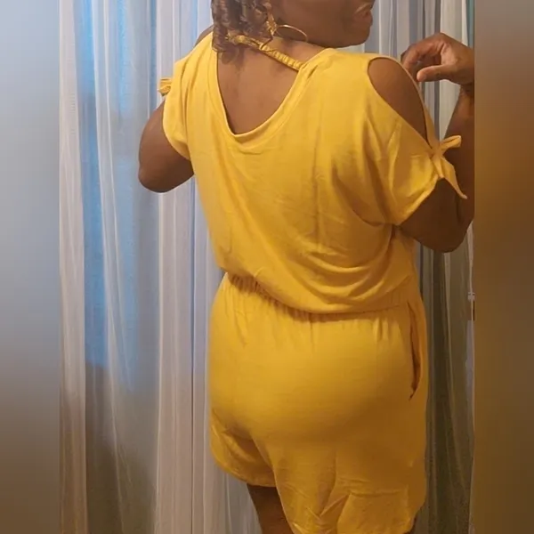 Jumper with pockets Yellow Size M - Image 3
