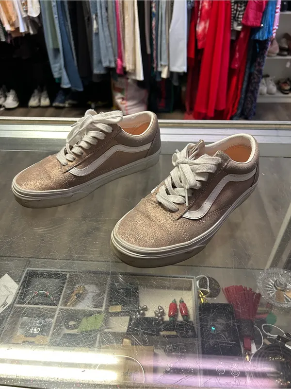 Vans Rose Gold Sneakers - size 6 - Image 3