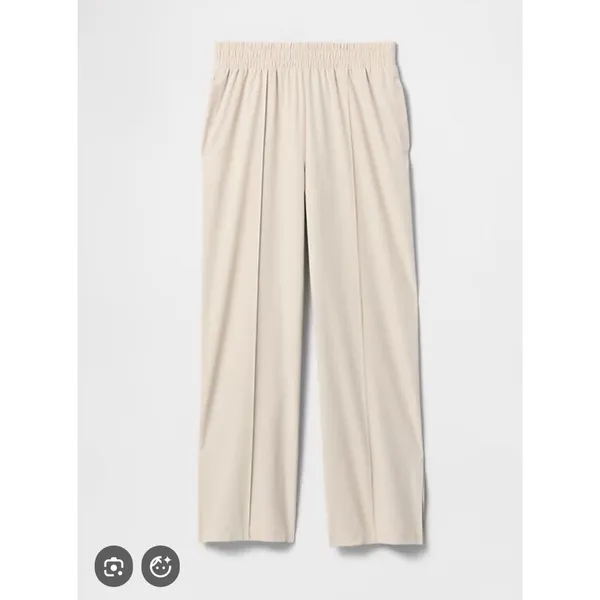 GAP GapFit Tech High Rise Split-Hem Pants Size Large Tan MSRP $69 NWT Comfort‎ - Image 4