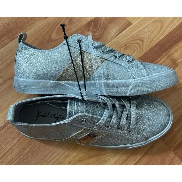 Kendall + Kylie Sneakers Glitter Silver &‎ Gold - Image 9