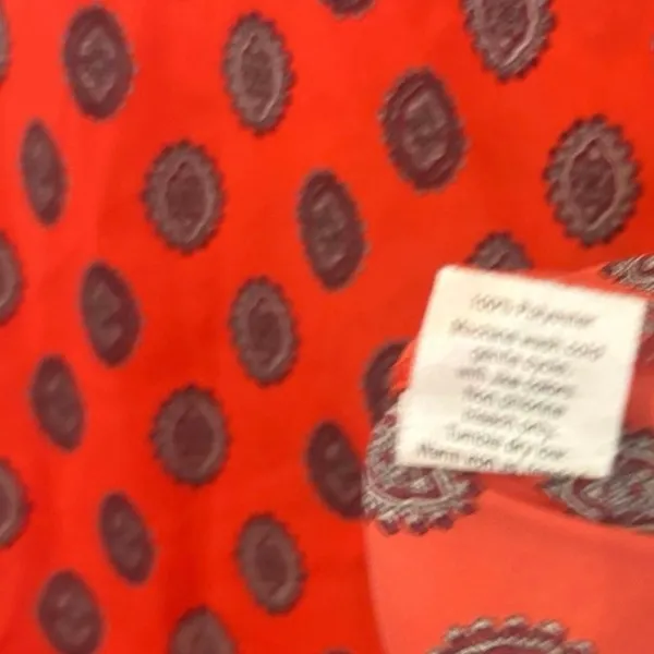 J. Crew Red‎ Blouse Size Small Red - Image 6