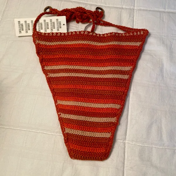 URBAN OUTFITTERS Out From Under Tidal Wave Crochet Bikini Top & Bottom - M - NWT - Image 4
