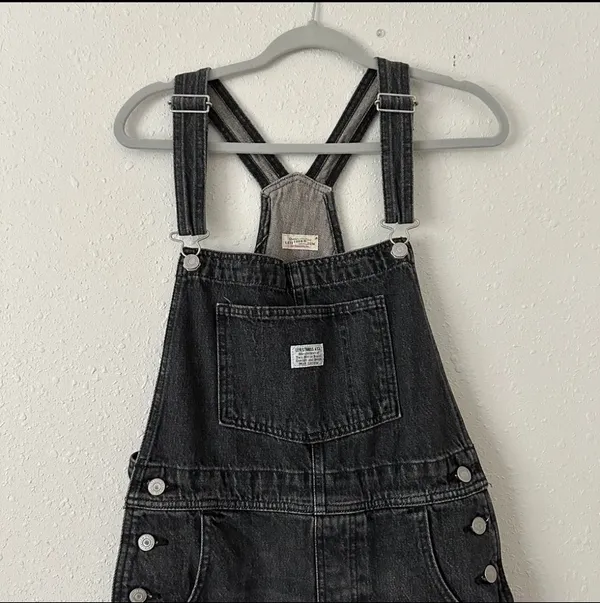 Levi’s X Free People Vintage Black Overalls / Shortalls - Image 4