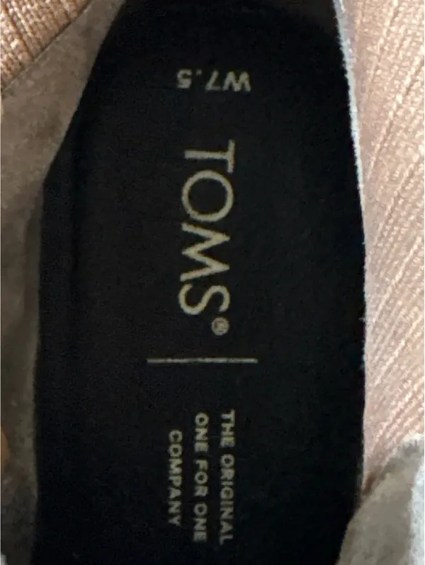 TOMS Women's Beige Suede Ankle Boots Wedge Heel Size 7.5 - Image 4