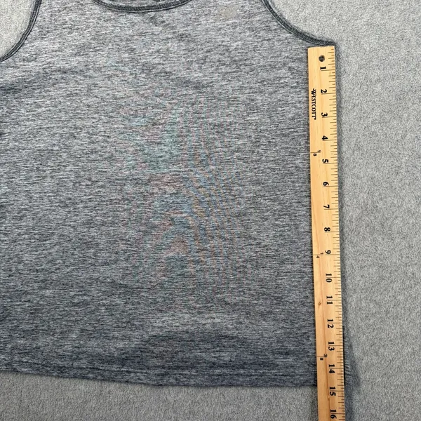 New Balance Women's Medium Gray Heather Racerback Tank Top Activewear Workout - Image 5