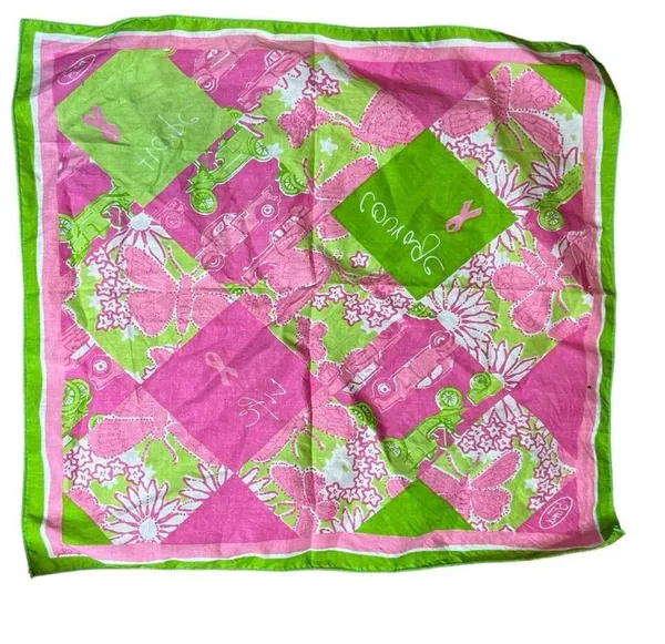 Lilly Pulitzer Ford Breast Cancer Awareness Scarf - Image 2
