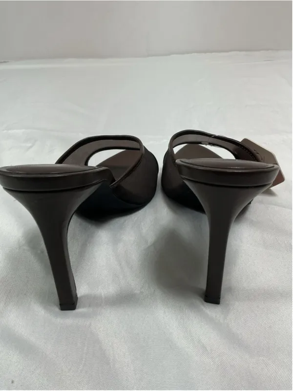 Womans NWT Susanny Slip On Stiletto Mules Eu 40 Us 9 Coffee Color - Image 4