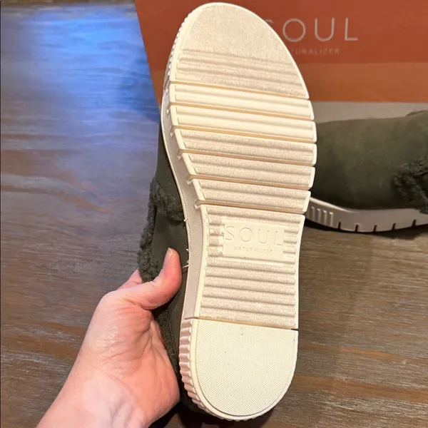 SOUL Naturalizer‎ Women's Green Cozy Slippers Size 8.5W Wide New In Box - Image 7