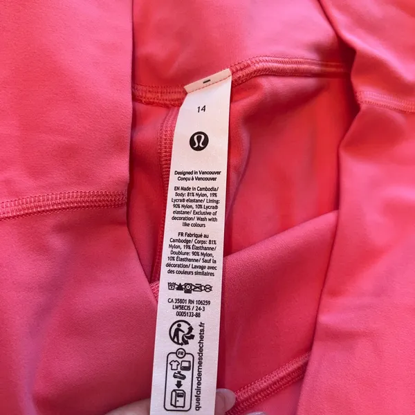 Lululemon Align HR Pant 28” Double Lined | Sakura Pink (SAKP) | Size 14 |‎ NWT - Image 3