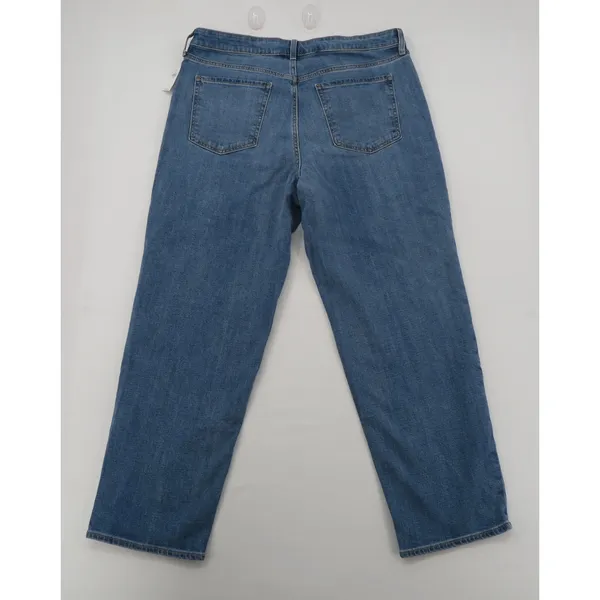 Old Navy OG Loose High Rise Secret Smooth Pockets Jeans Medium Wash Blue 16‎ NEW - Image 2