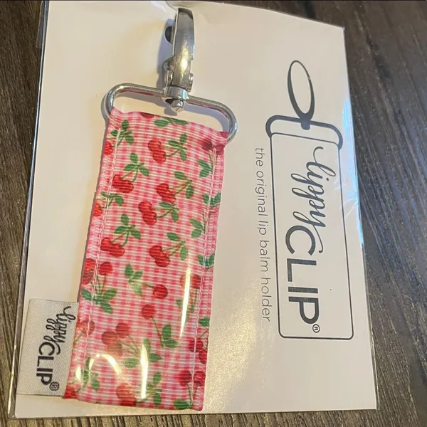 LippyClip Cherry Lip Balm Holder Pink - Image 2