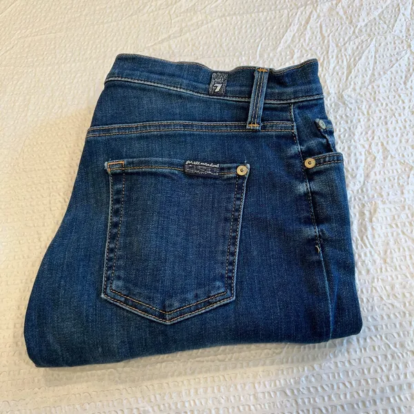 7 for all mankind highwaist skinny jeans 27 women - Image 2