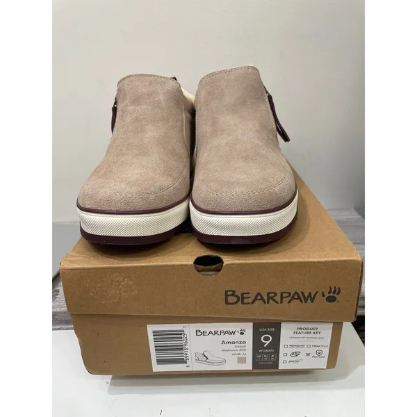 Bearpaw Amanza Mushroom Suede Wool Blend Lined Sneaker Bootie 3146W Womens 9 - Image 2