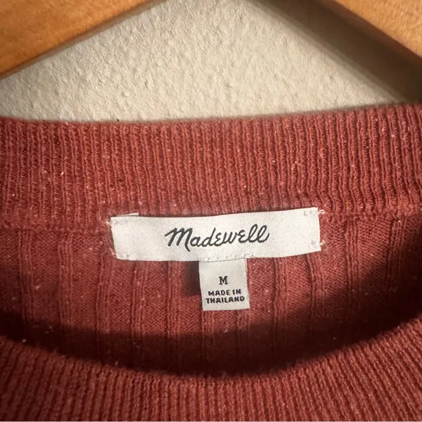 MADEWELL‎ Lawson Ribbed Cropped Crewneck - Image 4