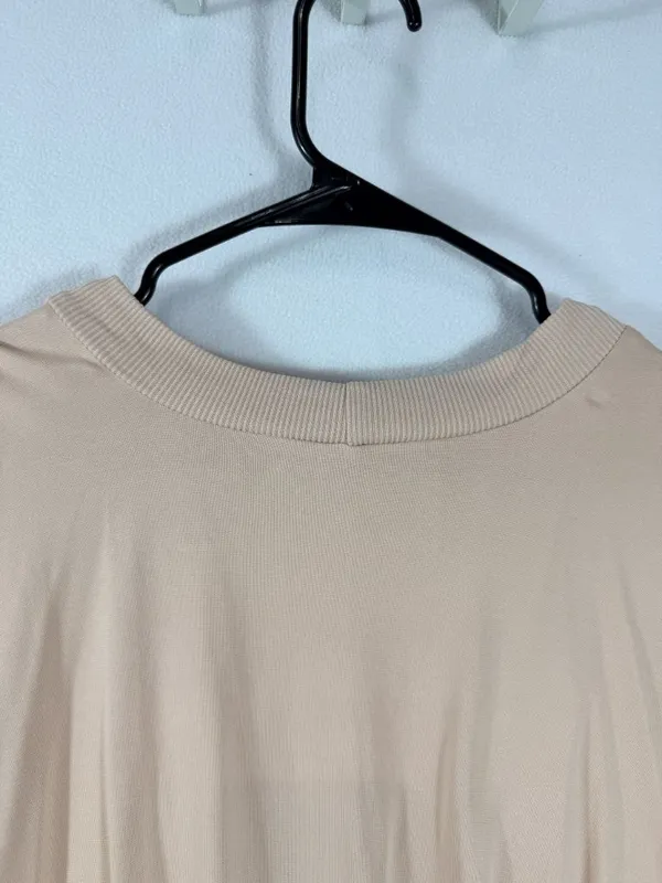 BCBGMAXAZRIA Women’s M Beige Surplice‎ Dolman Sleeve Banded Hem Blouse - Image 15